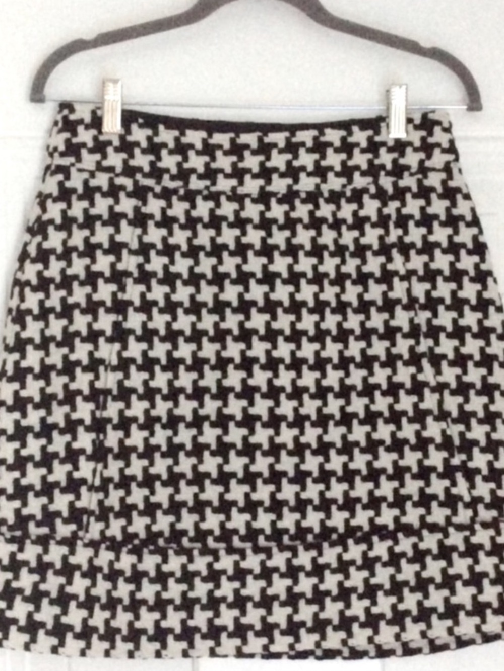 Club Monaco Wool Houndstooth Skirt